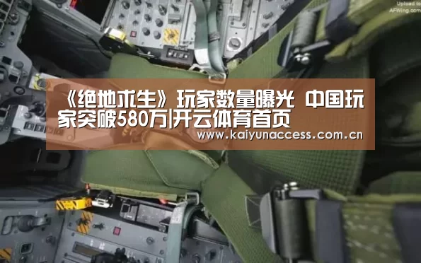 《绝地求生》玩家数量曝光 中国玩家突破580万|开云体育首页(图3) 开云体育官方入口