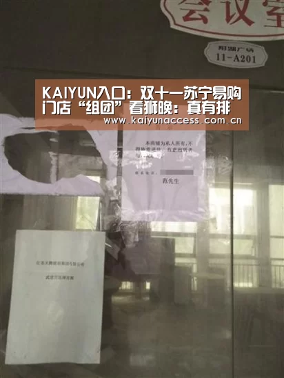 KAIYUN入口:双十一苏宁易购门店“组团”看狮晚:真有排场(图4) KAIYUN入口